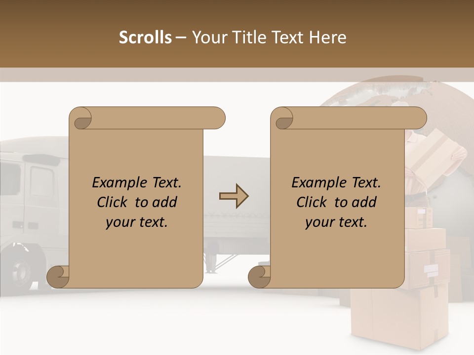 Courier Road D Rendering PowerPoint Template