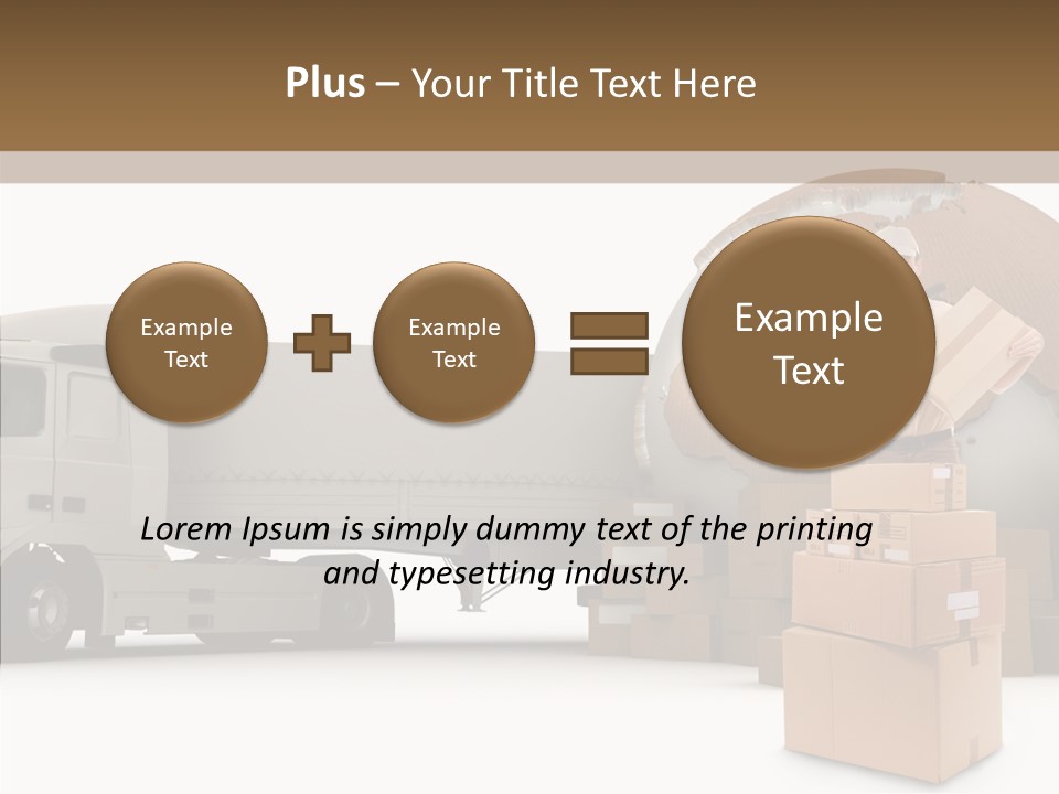 Courier Road D Rendering PowerPoint Template