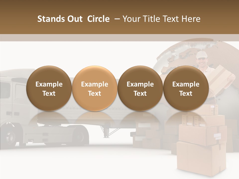 Courier Road D Rendering PowerPoint Template