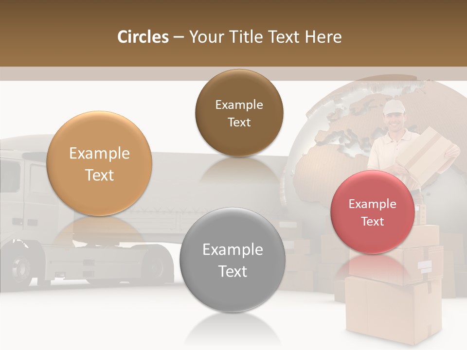 Courier Road D Rendering PowerPoint Template