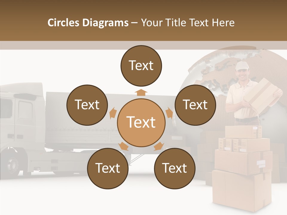 Courier Road D Rendering PowerPoint Template