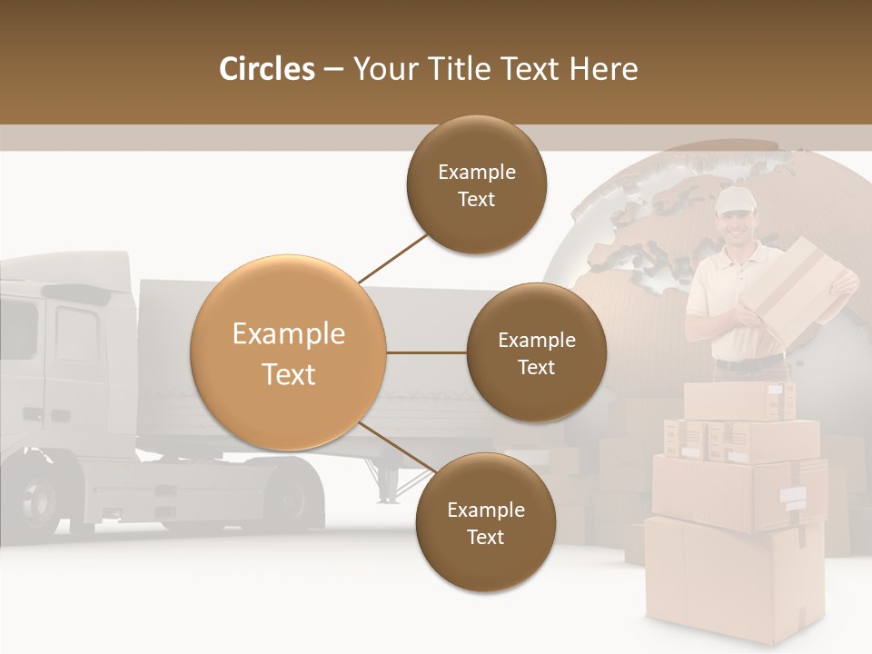 Courier Road D Rendering PowerPoint Template