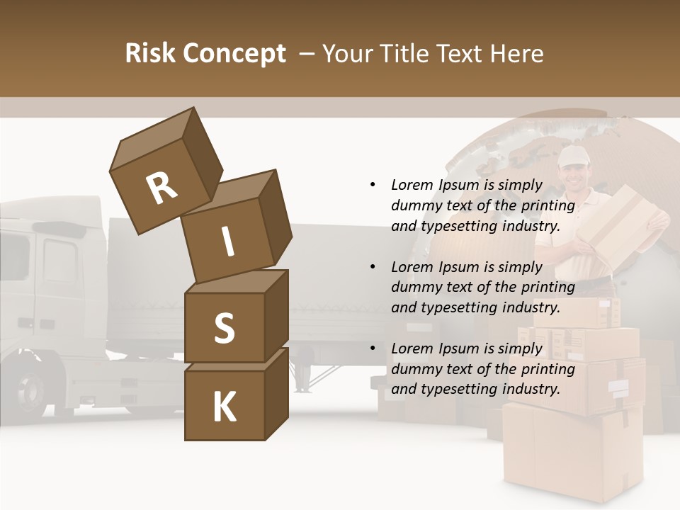 Courier Road D Rendering PowerPoint Template