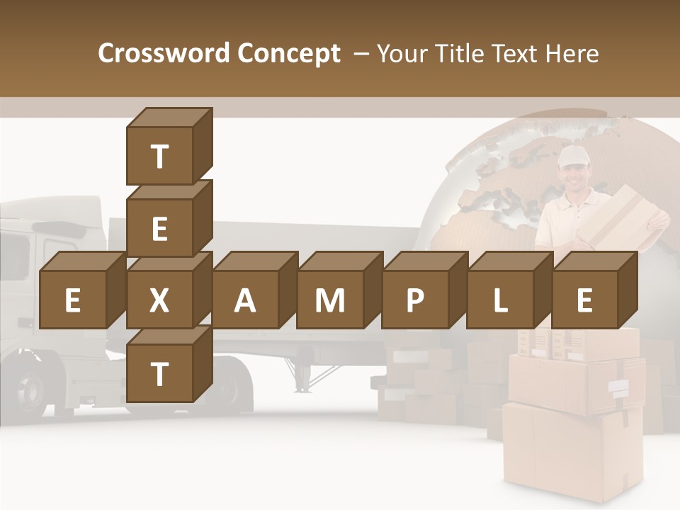 Courier Road D Rendering PowerPoint Template