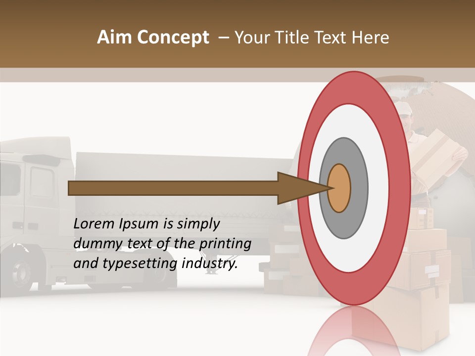 Courier Road D Rendering PowerPoint Template