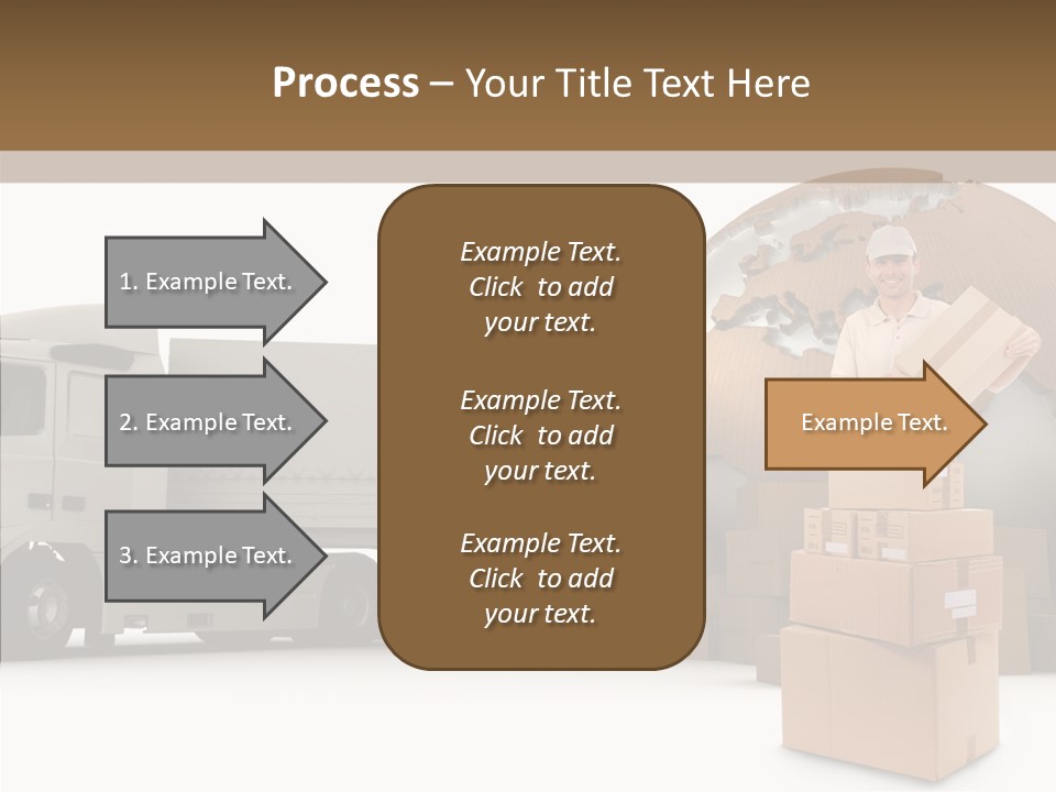 Courier Road D Rendering PowerPoint Template