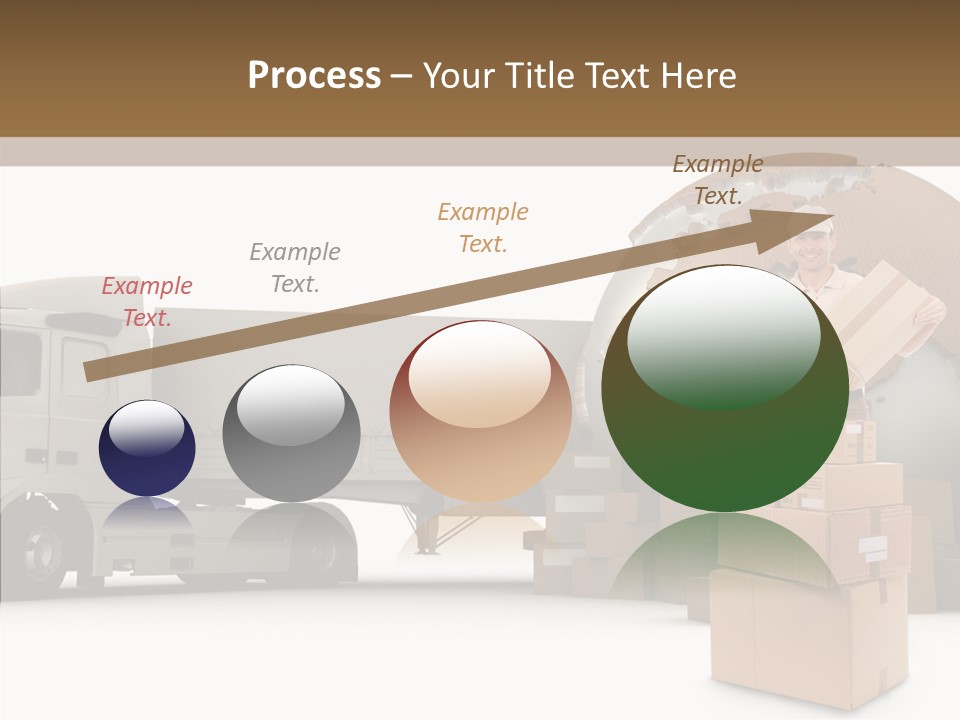Courier Road D Rendering PowerPoint Template