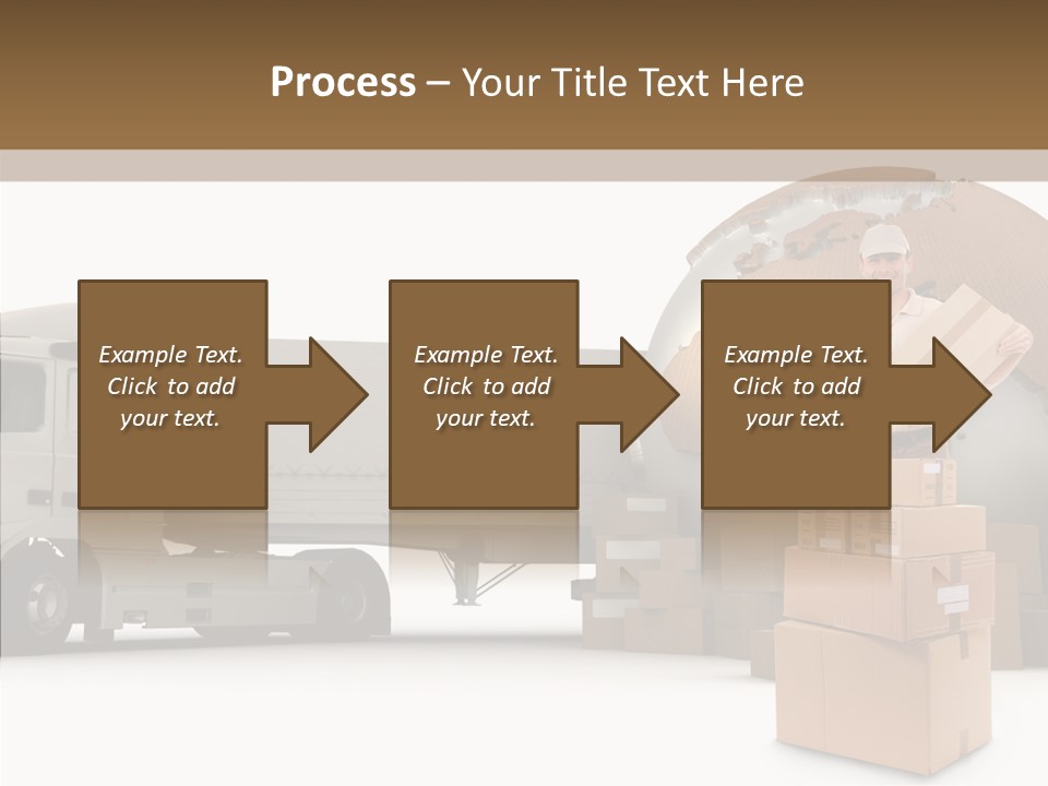 Courier Road D Rendering PowerPoint Template