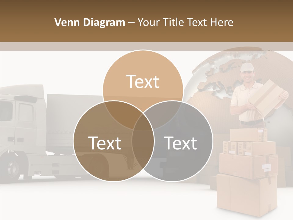 Courier Road D Rendering PowerPoint Template