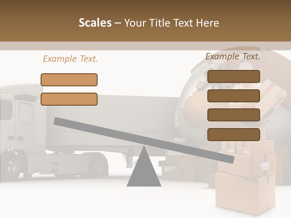 Courier Road D Rendering PowerPoint Template