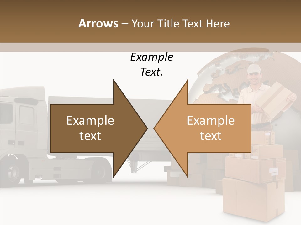 Courier Road D Rendering PowerPoint Template