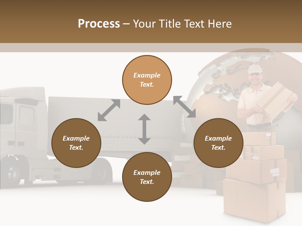 Courier Road D Rendering PowerPoint Template