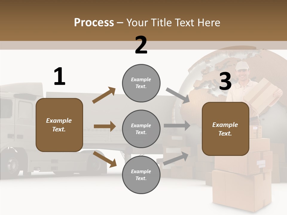 Courier Road D Rendering PowerPoint Template