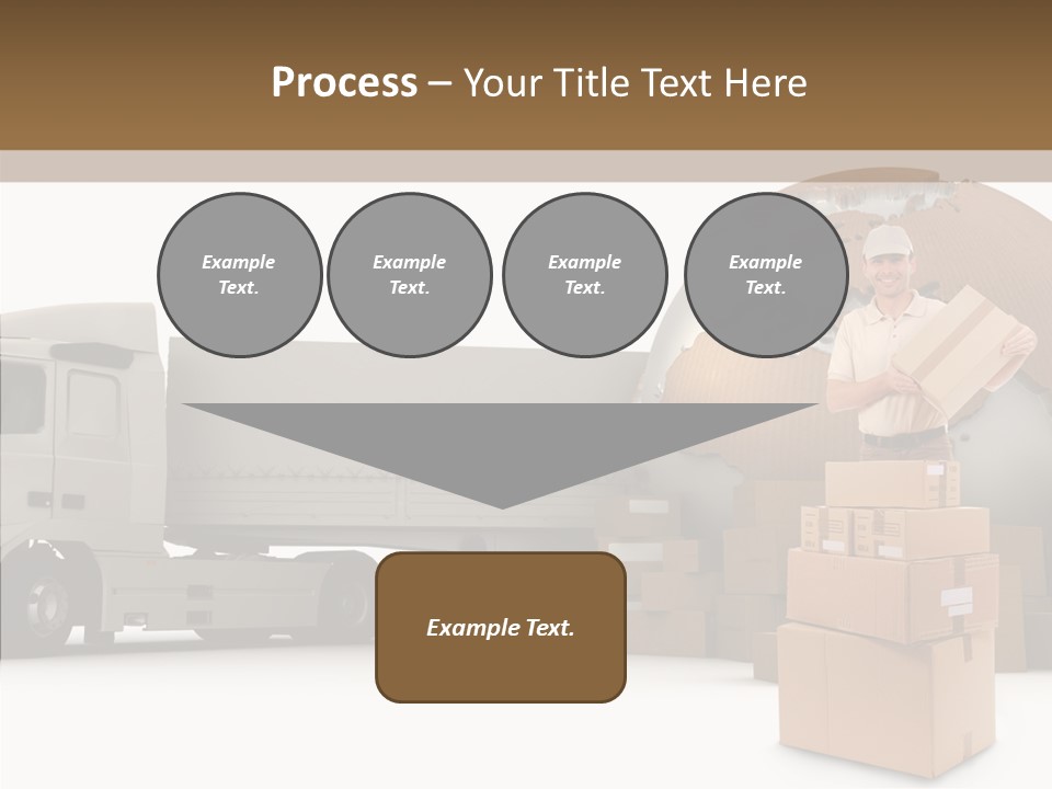 Courier Road D Rendering PowerPoint Template