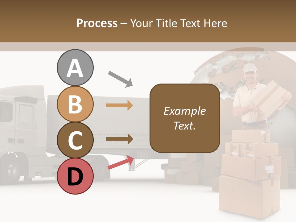 Courier Road D Rendering PowerPoint Template