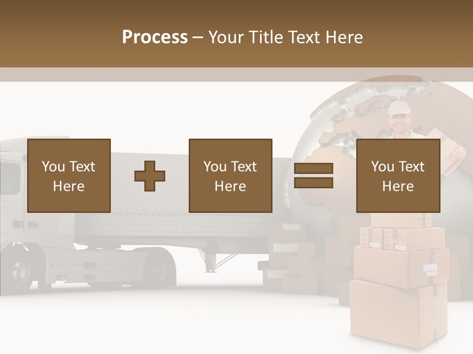 Courier Road D Rendering PowerPoint Template