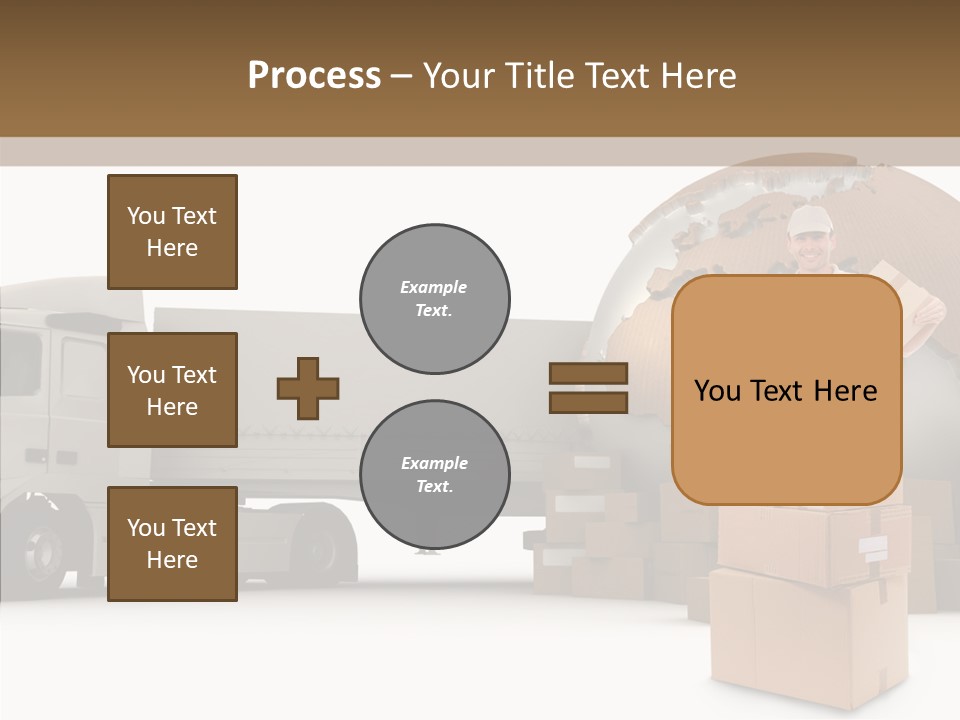 Courier Road D Rendering PowerPoint Template