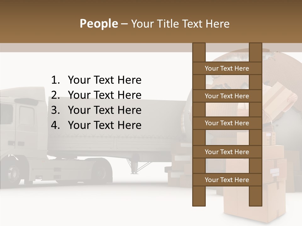 Courier Road D Rendering PowerPoint Template
