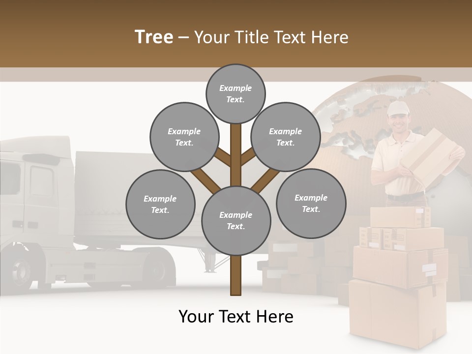 Courier Road D Rendering PowerPoint Template