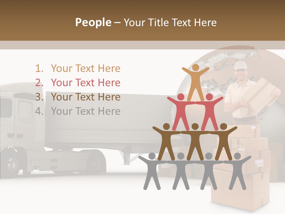 Courier Road D Rendering PowerPoint Template