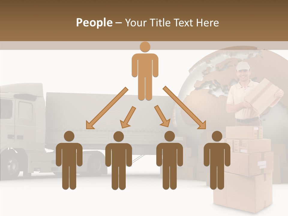 Courier Road D Rendering PowerPoint Template