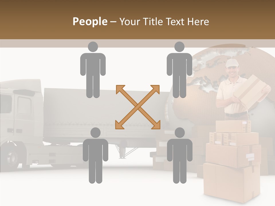 Courier Road D Rendering PowerPoint Template