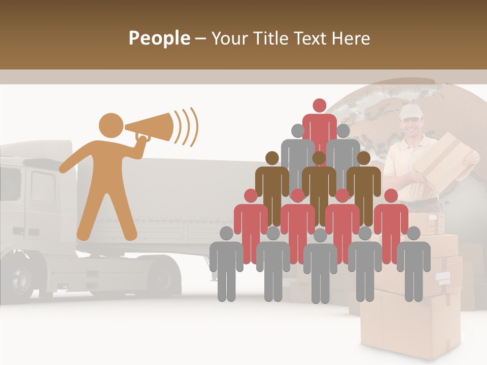 Courier Road D Rendering PowerPoint Template