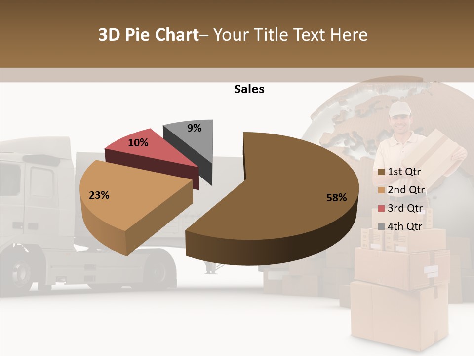 Courier Road D Rendering PowerPoint Template