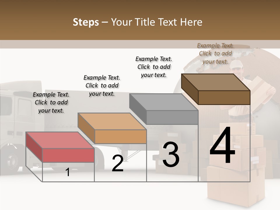 Courier Road D Rendering PowerPoint Template