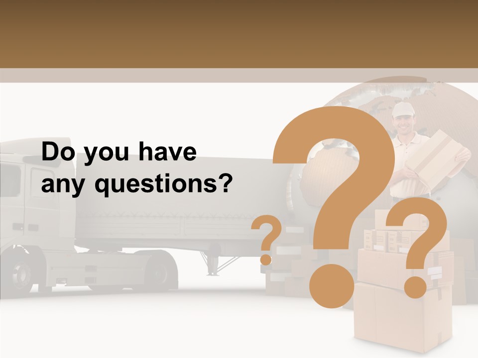 Courier Road D Rendering PowerPoint Template