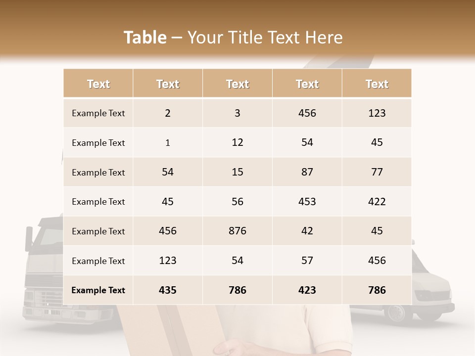 Air Urgency Lorry PowerPoint Template