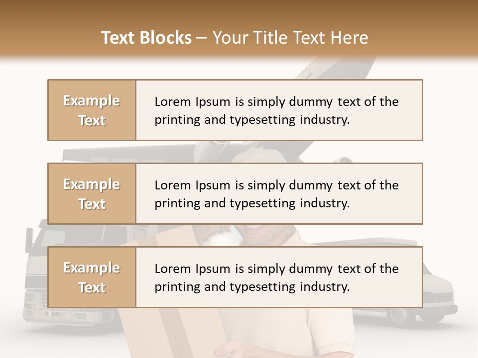 Air Urgency Lorry PowerPoint Template
