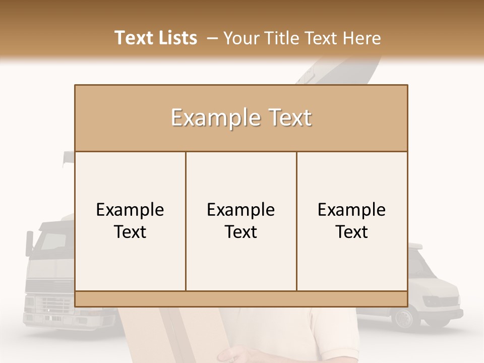 Air Urgency Lorry PowerPoint Template