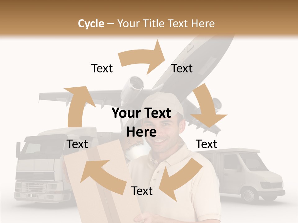 Air Urgency Lorry PowerPoint Template