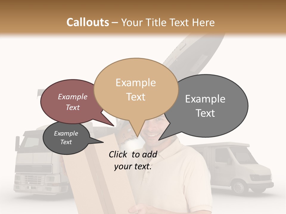 Air Urgency Lorry PowerPoint Template