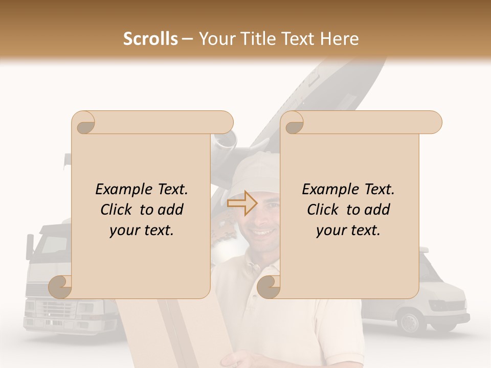 Air Urgency Lorry PowerPoint Template