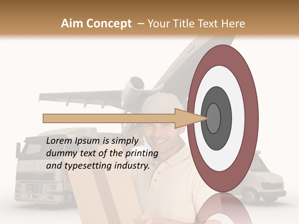 Air Urgency Lorry PowerPoint Template