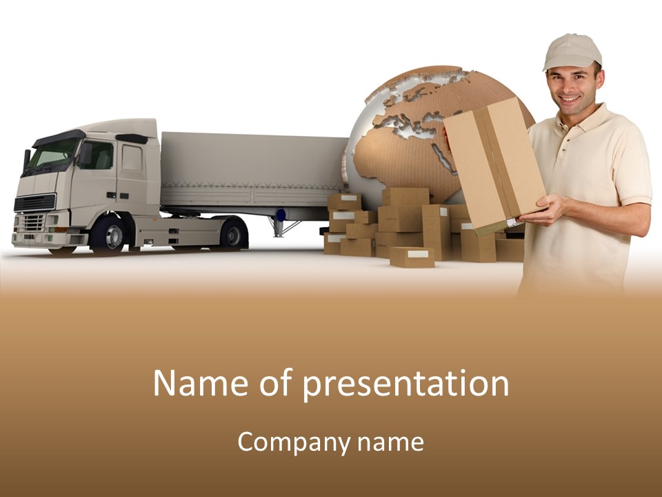 Conveyance Package Heap PowerPoint Template