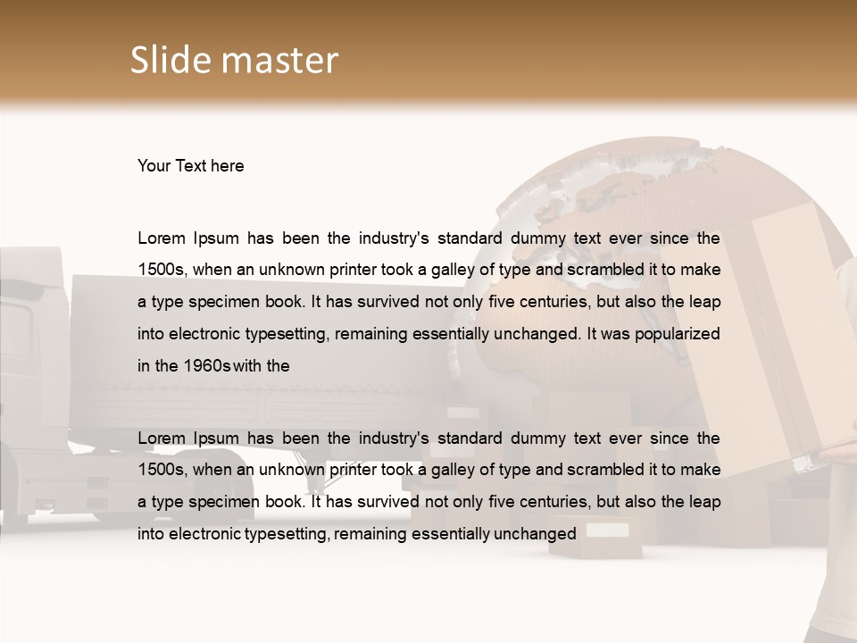 Conveyance Package Heap PowerPoint Template