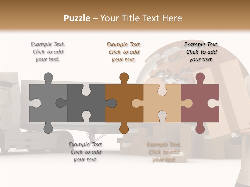 Conveyance Package Heap PowerPoint Template
