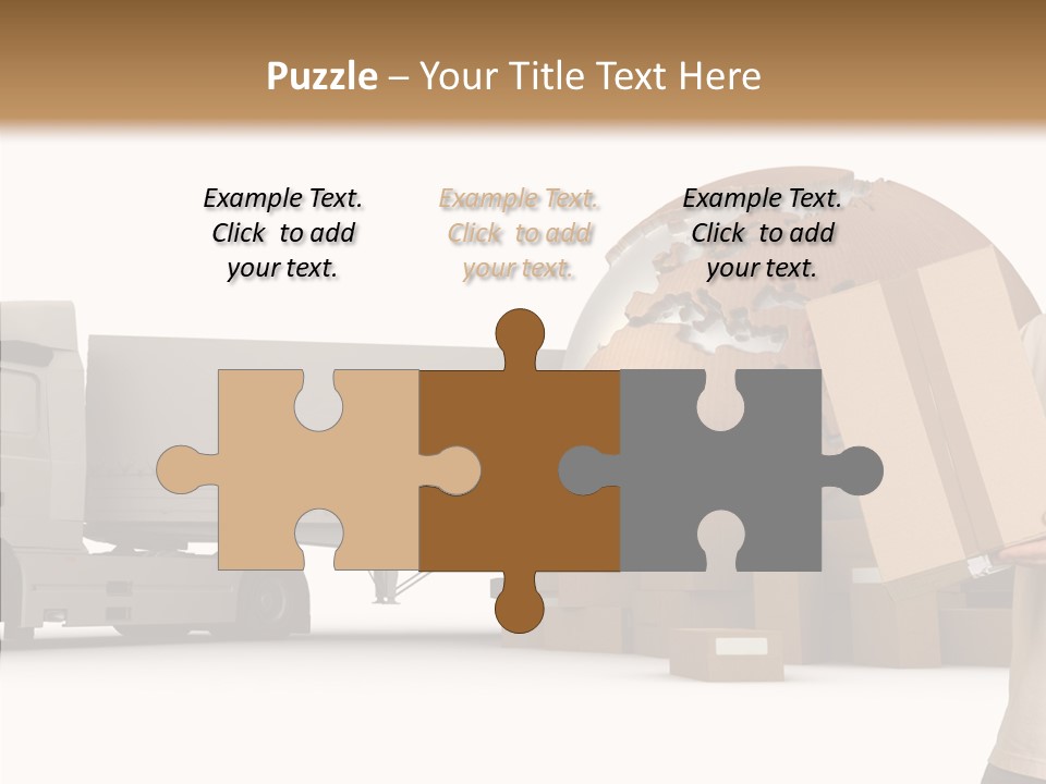Conveyance Package Heap PowerPoint Template