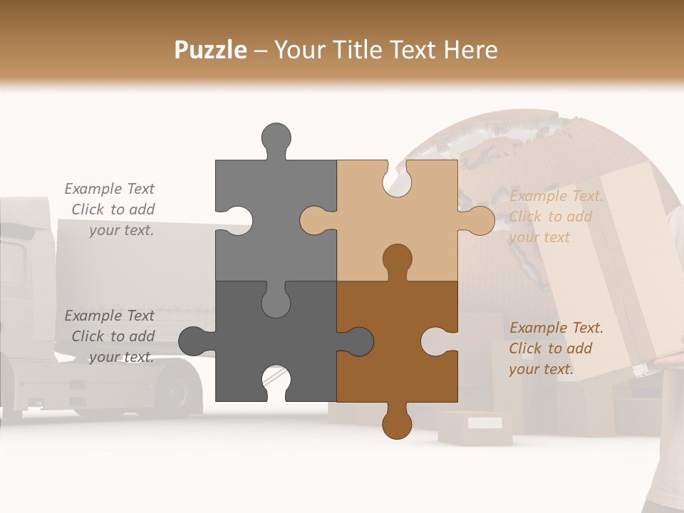Conveyance Package Heap PowerPoint Template
