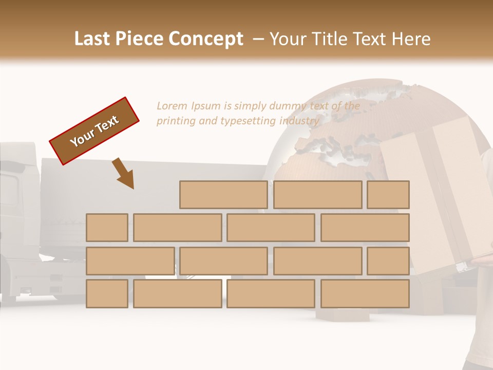 Conveyance Package Heap PowerPoint Template
