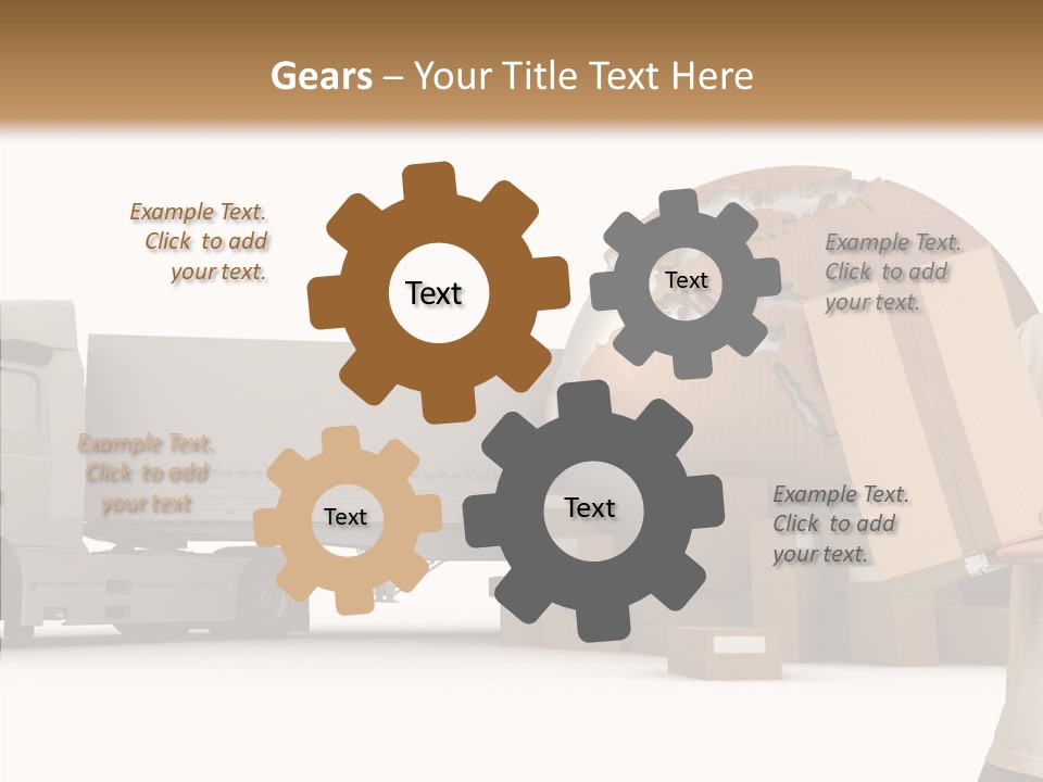 Conveyance Package Heap PowerPoint Template