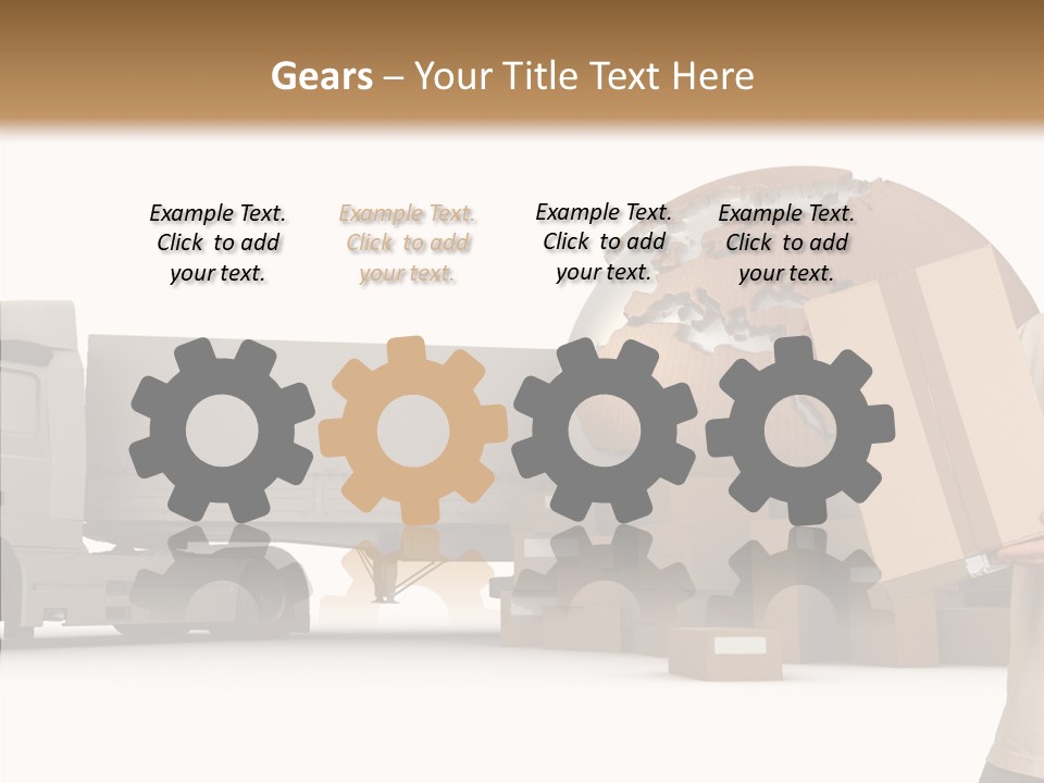 Conveyance Package Heap PowerPoint Template