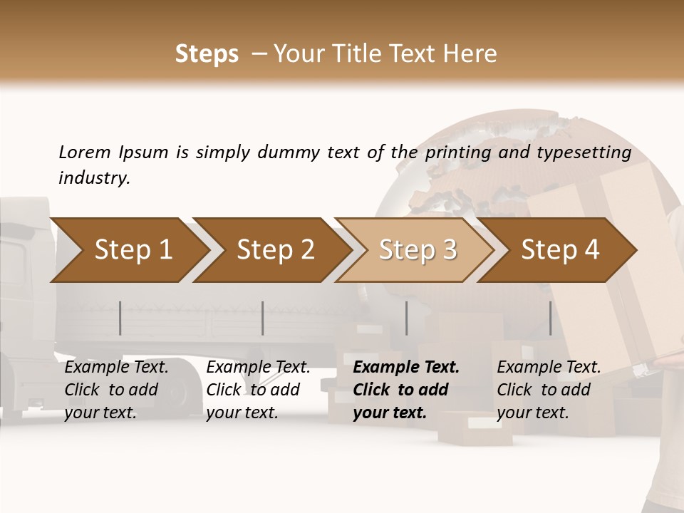 Conveyance Package Heap PowerPoint Template