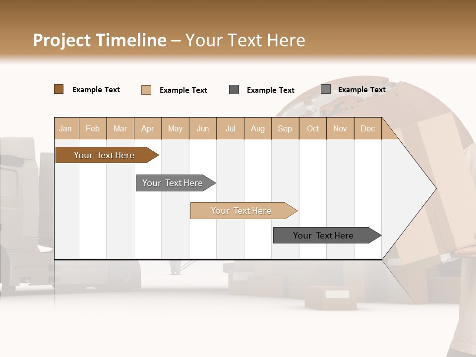 Conveyance Package Heap PowerPoint Template