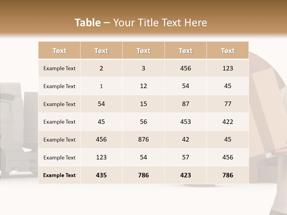 Conveyance Package Heap PowerPoint Template
