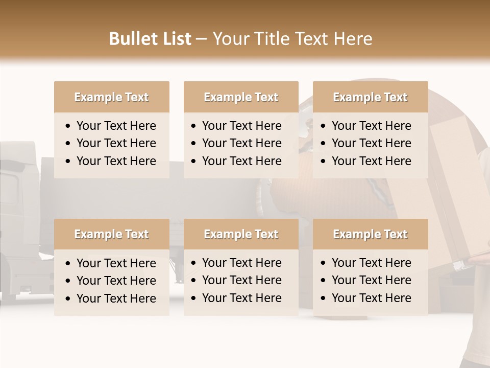 Conveyance Package Heap PowerPoint Template