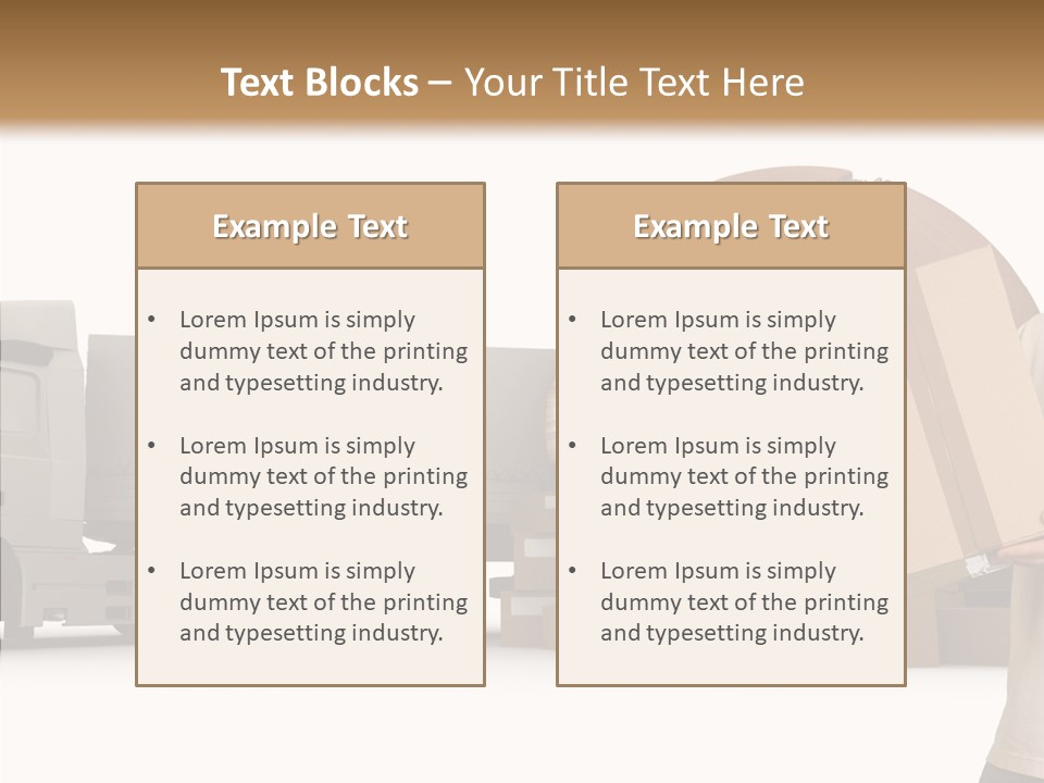 Conveyance Package Heap PowerPoint Template
